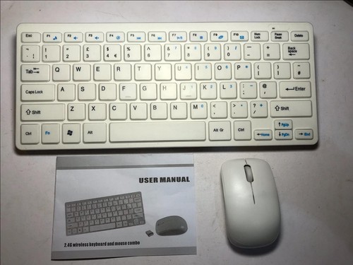 White wireless small keyboard - wireless,